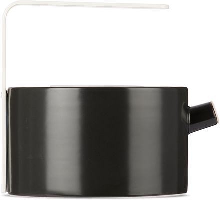 Firebelly Tea Black Stoneware Teapot, 1.2 L