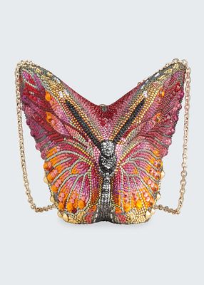 Fireclipper Crystal Butterfly Clutch Bag