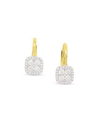 Firenze Small Diamond Drop Earrings in 18K Gold