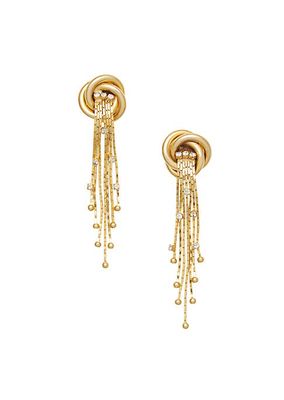 Firework 24K-Gold-Plated & Crystal Drop Earrings