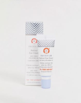 First Aid Beauty Skin Lab Retinol Eye Cream with Hyaluronic Acid 0.5 fl oz-No color