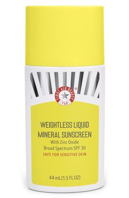 First Aid Beauty Weightless Liquid Mineral Sunscreen with Zinc Oxide SPF 30