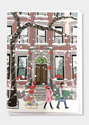 First Snowfall In NYC Card