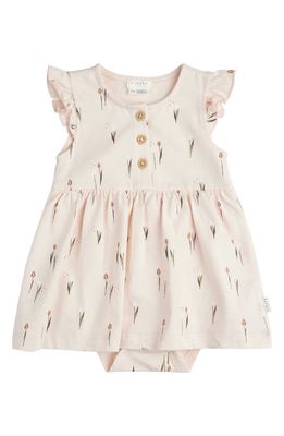 FIRSTS by Petit Lem Tulip Skirted Bodysuit in Light Pink