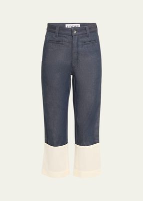 Fisherman Cropped Jeans