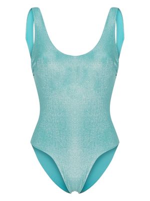 Fisico glitter-embellished swimsuit - Blue