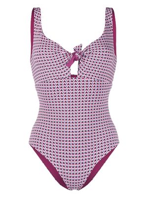 Fisico graphic-print one-piece swimsuit - Purple