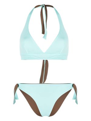 Fisico halterneck bikini set - Blue