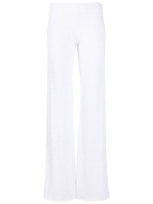 Fisico mid-rise straight-leg trousers - White