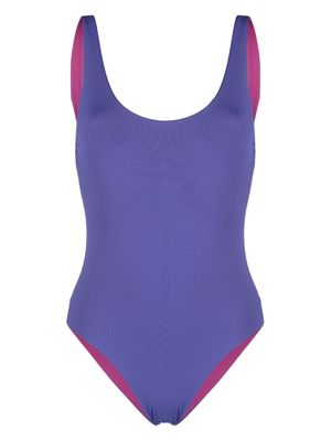 Fisico reversible low-back swimsuit - Purple