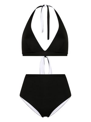 Fisico reversible triangle bikini - Black
