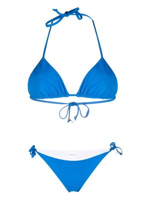 Fisico reversible triangle bikini - Blue