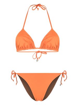 Fisico reversible triangle bikini - Orange
