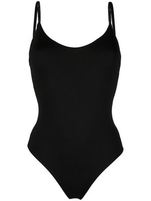 Fisico scoop-neck swimsuit - Black