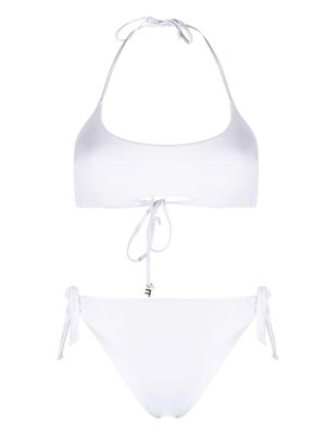 Fisico self-tie bikini set - White