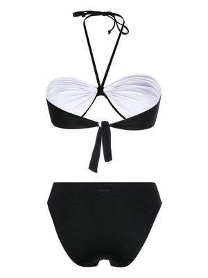 Fisico sweetheart-neck bikini set - Black
