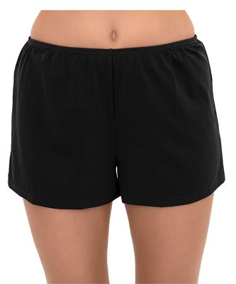 Fit 4 U Women's Solid Fitted Short in Black