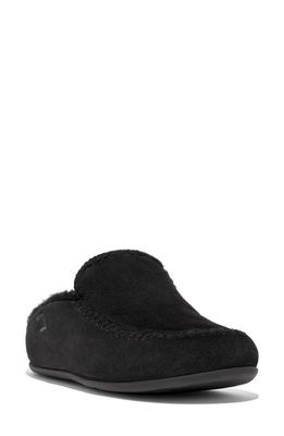 FitFlop Chrissie II Haus Genuine Shearling Lined Clog in All Black