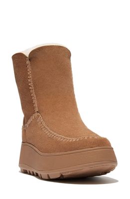 FitFlop F-Mode Genuine Shearling Lined Winter Boot in Desert Tan