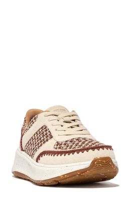 FitFlop F-Mode Knit Panel Platform Sneaker in Clay Brown