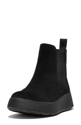 FitFlop F-Mode Platform Chelsea Boot in All Black