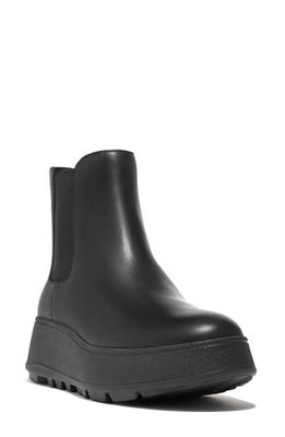 FitFlop F-Mode Waterproof Chelsea Boot in All Black