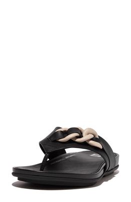 FitFlop Gracie Chain Flip Flop in Black