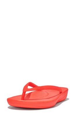 FitFlop iQushion Flip Flop in Neon Orange