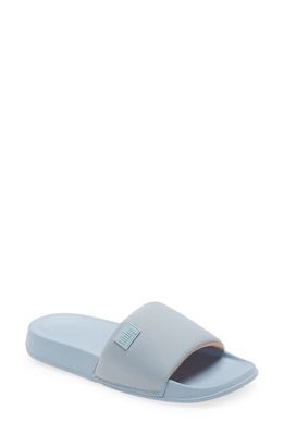 FitFlop iQUSHION Water Resistant Slide Sandal in Pale Blue/Beige