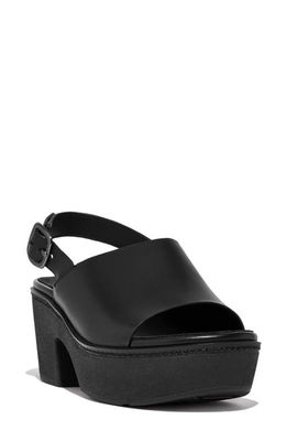 FitFlop Pilar Slingback Platform Sandal in All Black