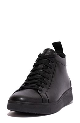 FitFlop Rally High Top Sneaker in All Black