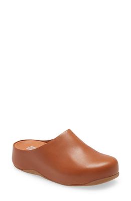 FitFlop 'Shuv™' Leather Clog in Light Tan