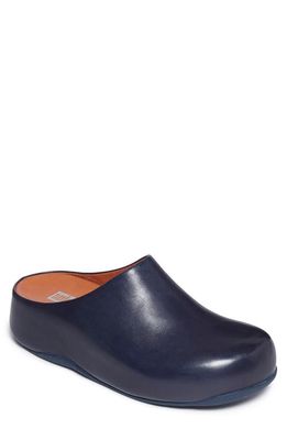 FitFlop 'Shuv' Leather Clog in Midnight Navy