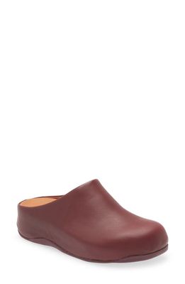 FitFlop 'Shuv&trade;' Leather Clog in Plummy