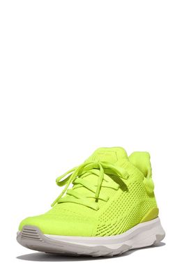 FitFlop Vitamin FFX Knit Sneaker in Electric Yellow