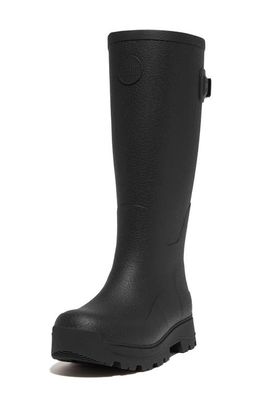 FitFlop WonderWelly Advanced Terrain Waterproof Rain Boot in All Black