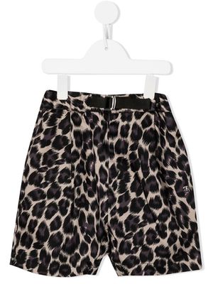 Fith leopard-print bermuda shorts - Black