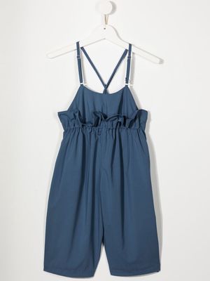 Fith ruffle-trimmed straight jumpsuit - Blue