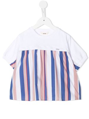 Fith striped short-sleeve T-shirt - White