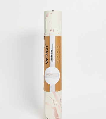 Fithut rose gold marble yoga mat in gold