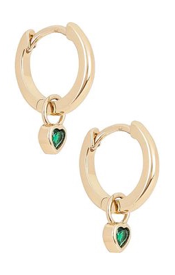 Five and Two Bianca Hoops in Metallic Gold.