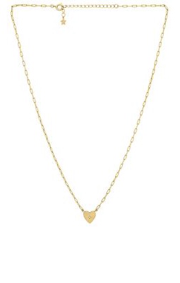 Five and Two Lyla Necklace in Metallic Gold.
