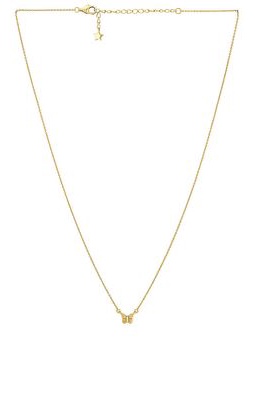 Five and Two Parker Necklace in Metallic Gold.