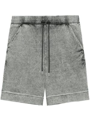 FIVE CM bleached-effect cotton shorts - Grey