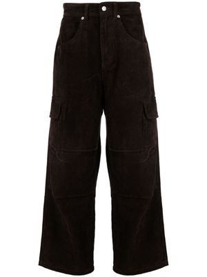 FIVE CM corduroy straight-leg trousers - Brown