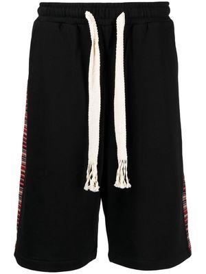 FIVE CM drawstring cotton bermuda shorts - Black