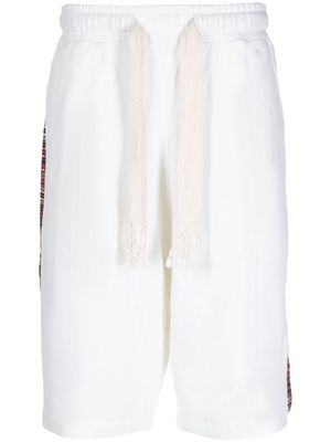 FIVE CM drawstring cotton bermuda shorts - White