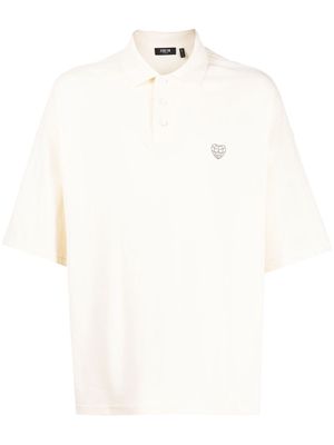 FIVE CM embroidered logo polo shirt - White