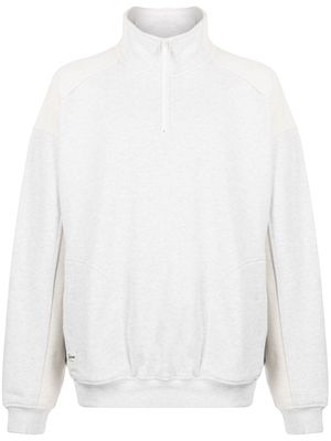 FIVE CM half-zip cotton sweatshirt - Grey