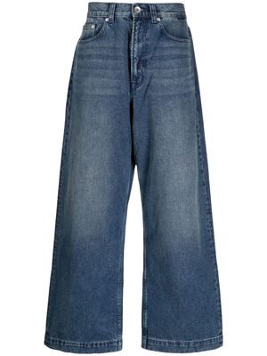 FIVE CM high-rise wide-leg cotton jeans - Blue
